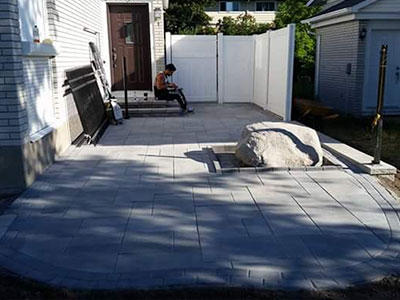 Pool deck and stone patio project in Ottawa – photo 4